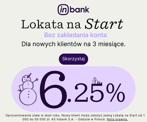 Lokata 6,25% w Inbanku